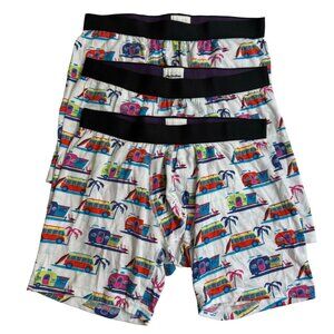 MeUndies mens boxer brief size medium multicolor campers beach‎ summer for three